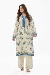 UAE -2 Piece Unstitched Embroidered Lawn Suit TL-52087