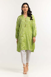 UAE -Dyed Self Jacquard Embelished Shirt GLS-24-47