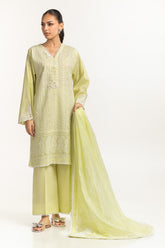 UAE-Cambric Embroidered Shirt And Trouser IPST-44353