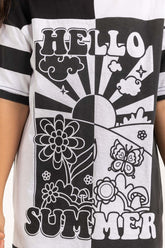 UAE -Junior Girl White And Black T-Shirt 231-413-017