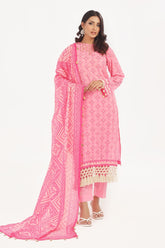 UAE -3 Piece Unstitched Lacquer Printed Lawn Suit CL-42315 B