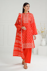 UAE -3 Piece Unstitched Lacquer Printed Lawn Suit CL-52172 B