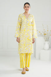 UAE -2 Piece Unstitched Lacquer Printed Lawn Suit TL-42099