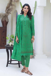 UAE -3PC Chambray Jacquard Unstitched Suit MJ-42007
