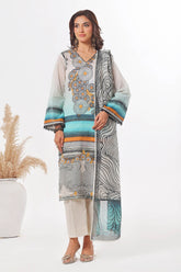 UAE -3 Piece Unstitched Printed Lawn Suit CLP-52095