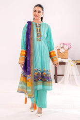 UAE -3 Piece Unstitched Printed Lawn Suit CLP-42230