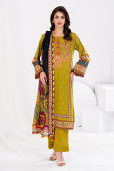 UAE -3 Piece Unstitched Printed Lawn Suit CLP-52063