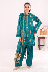 UAE -3 Piece Unstitched Printed Lawn Suit CLP-52088