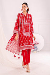 UAE -3 Piece Unstitched Printed Lawn Suit SD-52142