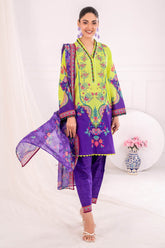 UAE -3 Piece Unstitched Printed Lawn Suit SD-52144