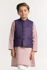 UAE -Purple Styling Waist Coat KWC-PD23-012