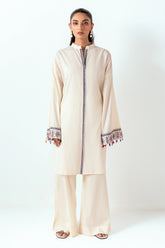 UAE-Ripple Crinkle Block Printed Co-Ord Set IUSTTS-958