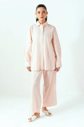 UAE-Ripple Crinkle Dyed Co-Ord Set IUSTTS-857