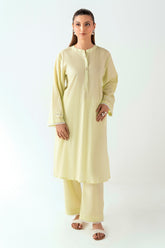 UAE-Ripple Crinkle Dyed Co-Ord Set IUSTTS-859