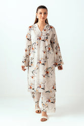 UAE-Ripple Crinkle Printed Co-Ord Set IUSTTS-807