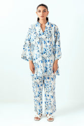 UAE-Ripple Crinkle Printed Co-Ord Set IUSTTS-848