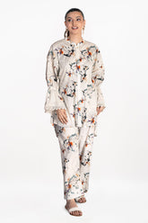 UAE-Ripple Crinkle Printed Co-Ord Set IUSTTS-879