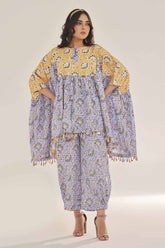 UAE -Unstitched Gold Printed Lawn Shirt SL-42035 A