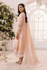 UAE -3 Piece Unstitched Schiffli Embroidered Printed Lawn Suit with Embroidered Lawn Dupatta CL-52398