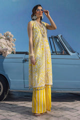UAE -2 Piece Unstitched Lacquer Printed Lawn Suit TL-42099