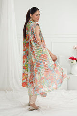 UAE -3 Piece Unstitched Printed Pure Bamboo Silk Suit with Printed Silk Dupatta BS-52003