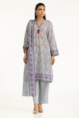 UAE-3PC Lawn Printed Suit IUSTKSD-2022