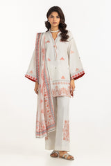 UAE-3PC Cambric Embroidered Suit IPSTD-77445