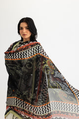 UAE-3PC Cambric Embroidered Suit