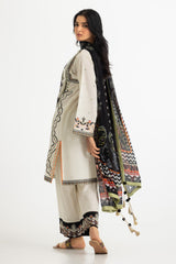 UAE-3PC Cambric Embroidered Suit