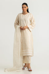 UAE-3PC Cambric Embroidered Suit