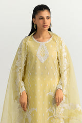 UAE-3PC Cambric Embroidered Suit