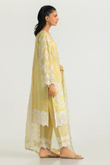 UAE-3PC Cambric Embroidered Suit