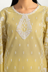 UAE-3PC Cambric Embroidered Suit