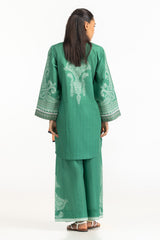 UAE-3PC Cambric Printed Suit With Scarf IPST-SCF-77399
