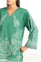 UAE-3PC Cambric Printed Suit With Scarf IPST-SCF-77399