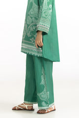 UAE-3PC Cambric Printed Suit With Scarf IPST-SCF-77399