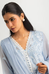 UAE- 3PC Chiffon Embroidered Suit