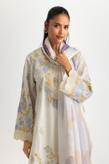 UAE-3PC Cross Hatch Embroidered Suit