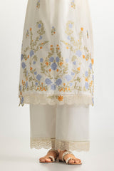UAE-3PC Cross Hatch Embroidered Suit