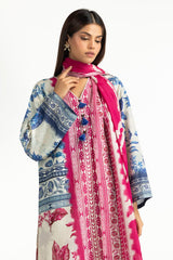 UAE- 3PC Cross Hatch Printed Suit
