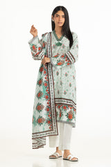 UAE-3PC Cross Hatch Printed Suit