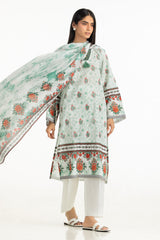 UAE-3PC Cross Hatch Printed Suit