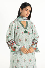 UAE-3PC Cross Hatch Printed Suit