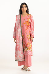 UAE- 3PC Dobby Printed Suit