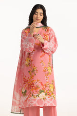 UAE- 3PC Dobby Printed Suit