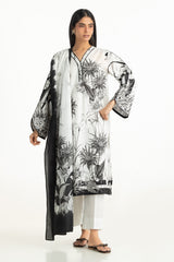 UAE-3PC Dobby Printed Suit