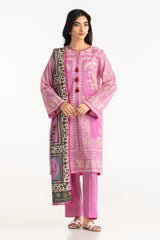 UAE- 3PC Dobby Printed Suit