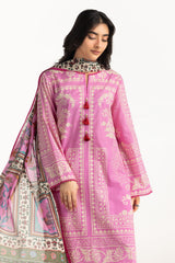 UAE- 3PC Dobby Printed Suit