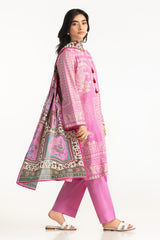 UAE- 3PC Dobby Printed Suit