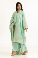 UAE-3PC Dyed Jacquard Suit IUSTKSD-1119